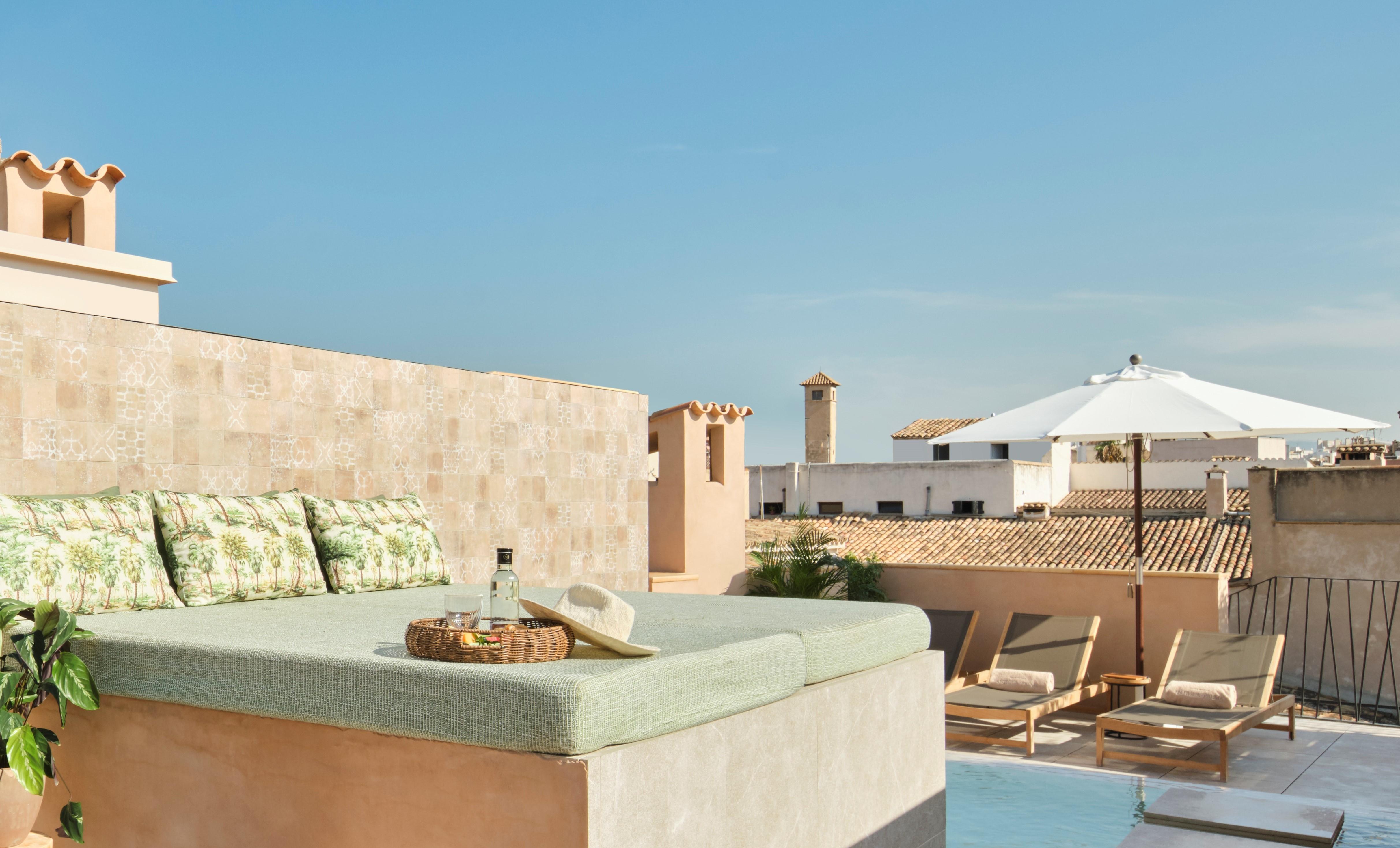 Hotel Antigua Palma - Casa Noble Exterior photo Rooftop terrace at the Hotel Villa Bonita